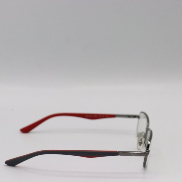 Kids Ray Bans Gray Red Rectangle Vintage Deadstock Designer Eyeglasses 125 - Picture 3 of 4